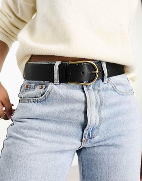 ASOS DESIGN half moon waist and hip jeans belt