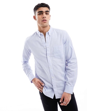 French Connection gingham blue smart shirt