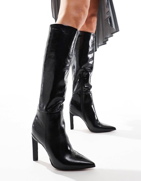 ASOS DESIGN Cancun knee high boots in black