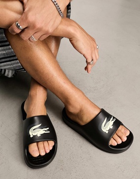 Lacoste Serve 2.0 Evo slides in black