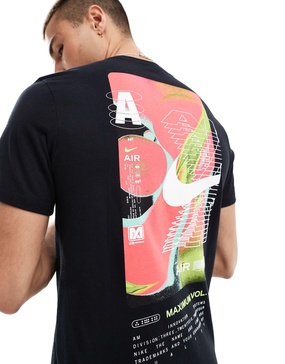 Nike Club Air Max graphic T-shirt in black