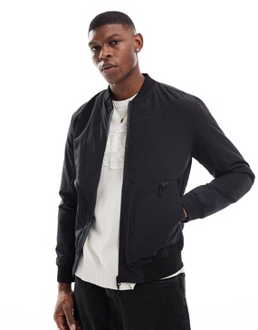 Brave Soul bomber jacket in black