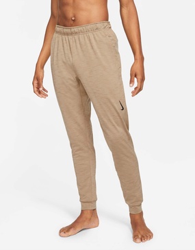 Nike Yoga Dri-FIT cuffed sweatpants in sand - CREAM