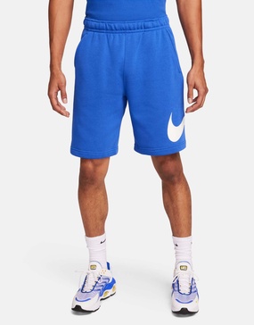 Nike Club graphic shorts in blue