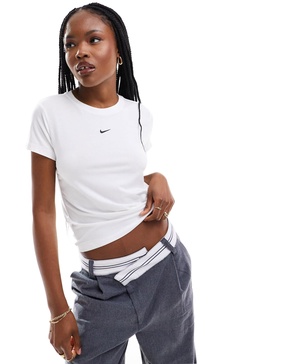 Nike Chill cropped t-shirt in white