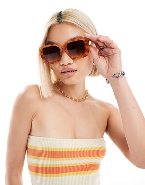 AIRE X ASOS centaurus oversized sunglasses in vintage tort