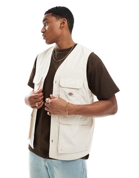 Dickies Fishersville utility vest in beige