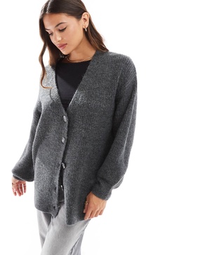 Cotton On oversized cardigan in charcoal heather