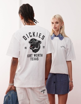 Dickies Panther back print t-shirt in white