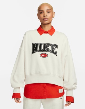 Nike Phoenix Fleece Retro sweatshirt in phantom beige Exclusive at ASOS