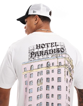 Cotton On oversized t-shirt with hotel paradiso graphic