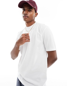 Brave Soul high neck T-shirt in white