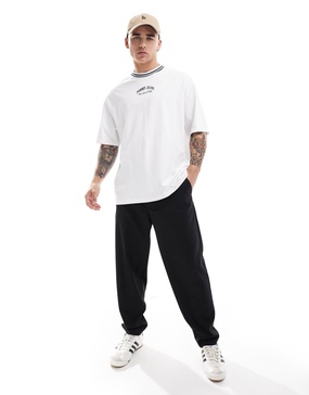 Tommy Jeans oversized t-shirt in white with tipping