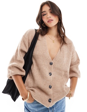 Cotton On oversized cardigan in camel