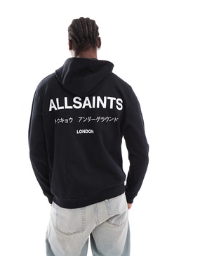 AllSaints Underground Oth hoodie in black