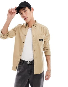 Calvin Klein Jeans regular shirt in travertine