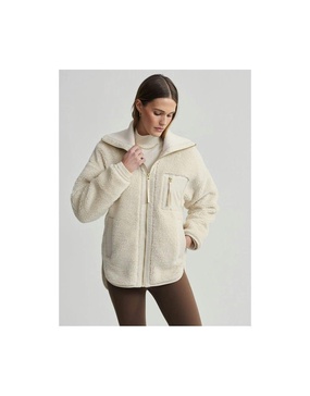 Myla Fleece Zip Through Jacket Col: Sandshell