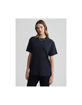 Varley Leighton Boyfriend T-shirt Size: S, Col: Black