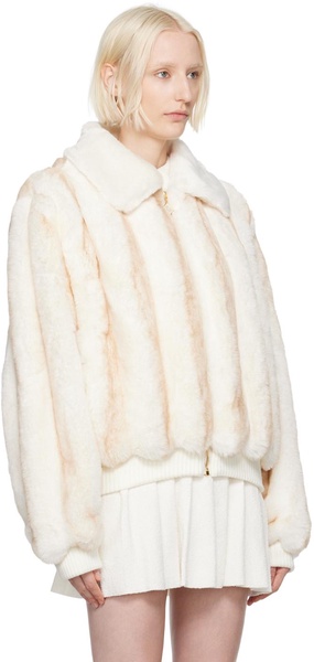 Off-White Faux-Fur Bomber Jacket