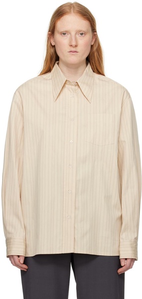 Beige Straight Shirt