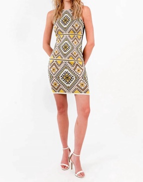 tulum dress in yellow