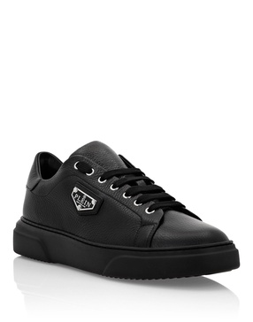 leather lo-top sneakers iconic plein