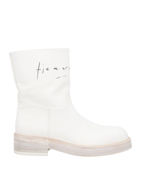 White Canvas Billie Boots