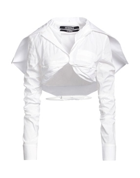 La Chemise Meio cotton cropped shirt