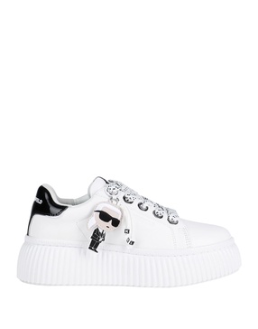 Karl Lagerfeld Round Toe Lace-Up Sneakers