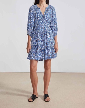 mini mitte dress in piet floral blue