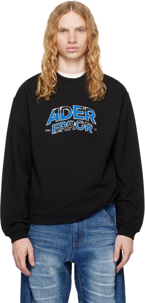 Black Embroidered Sweatshirt