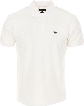 Emporio Armani Micro Eagle Mercerised Pique Polo Shirt