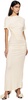 Off-White Ruched Midi Dress