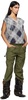 Khaki Cropped Cargo Trousers