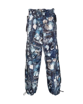 Cargo Trousers With Iconic Pattern