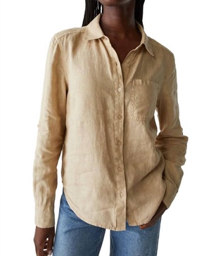 spencer linen shirt in natural