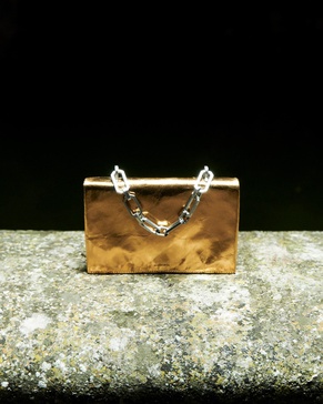 Yua Leather Removable Chain Clutch Bag