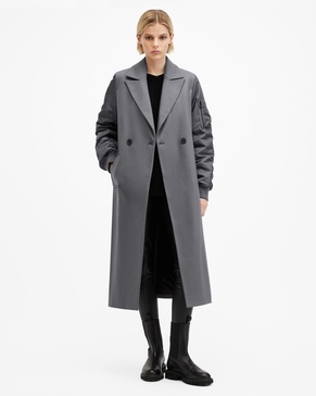 Paulah Wool Blend Double Breasted Coat