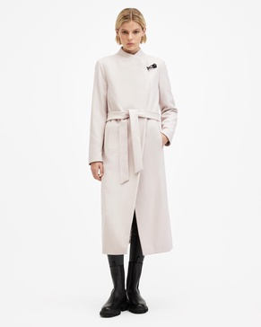 Riley Wrap Around Belted Long Line Coat