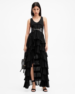 Cavarly Tiered Ruffle Maxi Dress