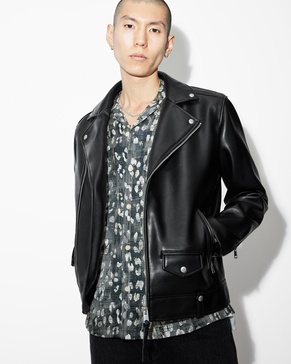 Milo Asymmetric Zip Faux Biker Jacket