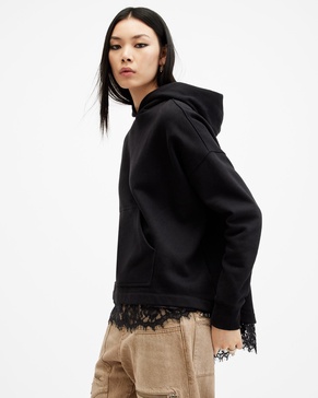 Lee Lace Panelled Hoodie