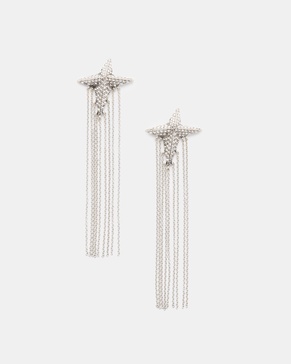 Aurora Star Chain Drop Earrings