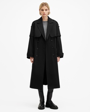 Clyde Trench Coat With Removable Sleeves