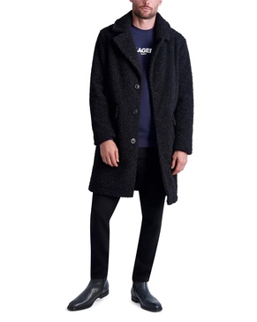 Karl Lagerfeld Paris Men's Casual Oversized Sherpa Coat