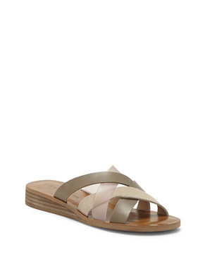 Lucky Brand Women's Hallisa Multi Band Slide Flat Sandal