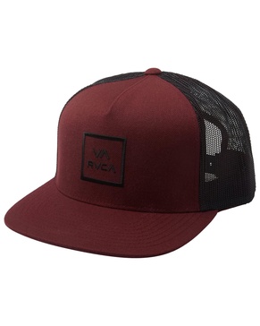 RVCA Men's Trucker Hat, Structured Hat with Stretch Mesh Back, Adjustable Snapback Closure