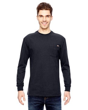 Dickies Men's Big-Tall Long Sleeve Heavyweight Crew Neck, Dark Navy, XXX-Large