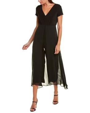 Adrianna Papell womens Pintucked Jersey Jumpsuit