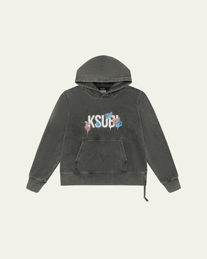 Men's Kash Logo-Print Cotton Hoodie